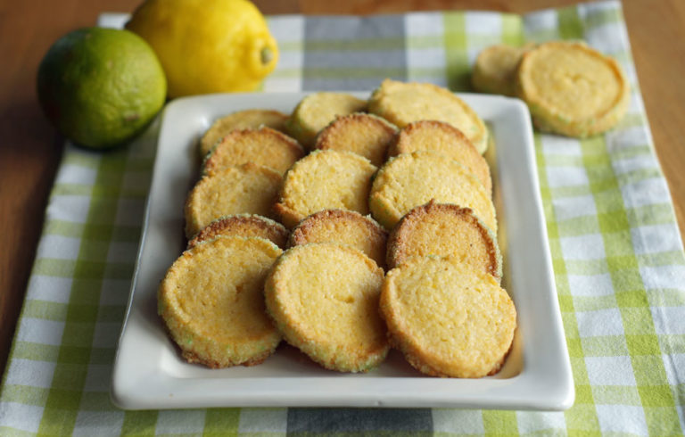 Crispy Cornmeal Lemon Cookies