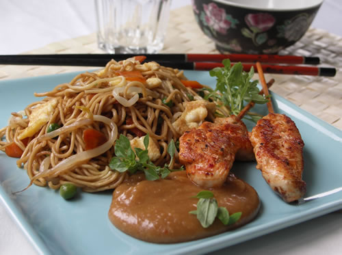 Rezept für Fried Noodles - gebratene Nudeln