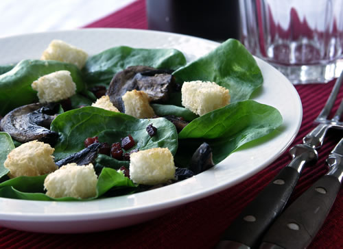 Rezept für Spinach Salad - Spinatsalat