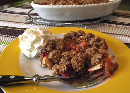 Rezept für Apple Crisp - Apfelauflauf