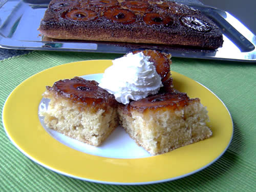USA-Rezept für Pineapple Upside Down Cake - Ananaskuchen