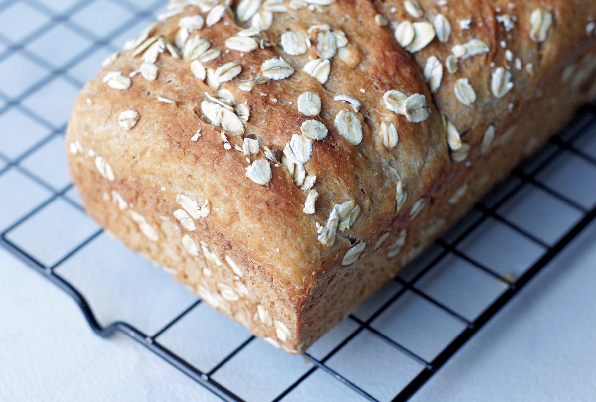 Einfaches Rezept für Haferflockenbrot aus Vermont