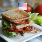 BLT Sandwich als Triple-Decker