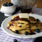 Buttermilk Pancakes with blueberries