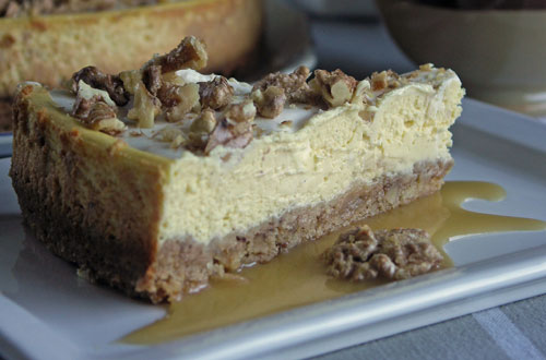 Rezept für Walnut Cheesecake - Walnusskäsekuchen