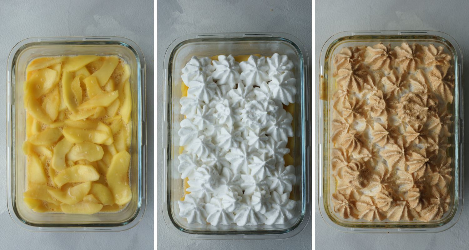 Zubereitung von Apple Amber, Apfel-Baiser