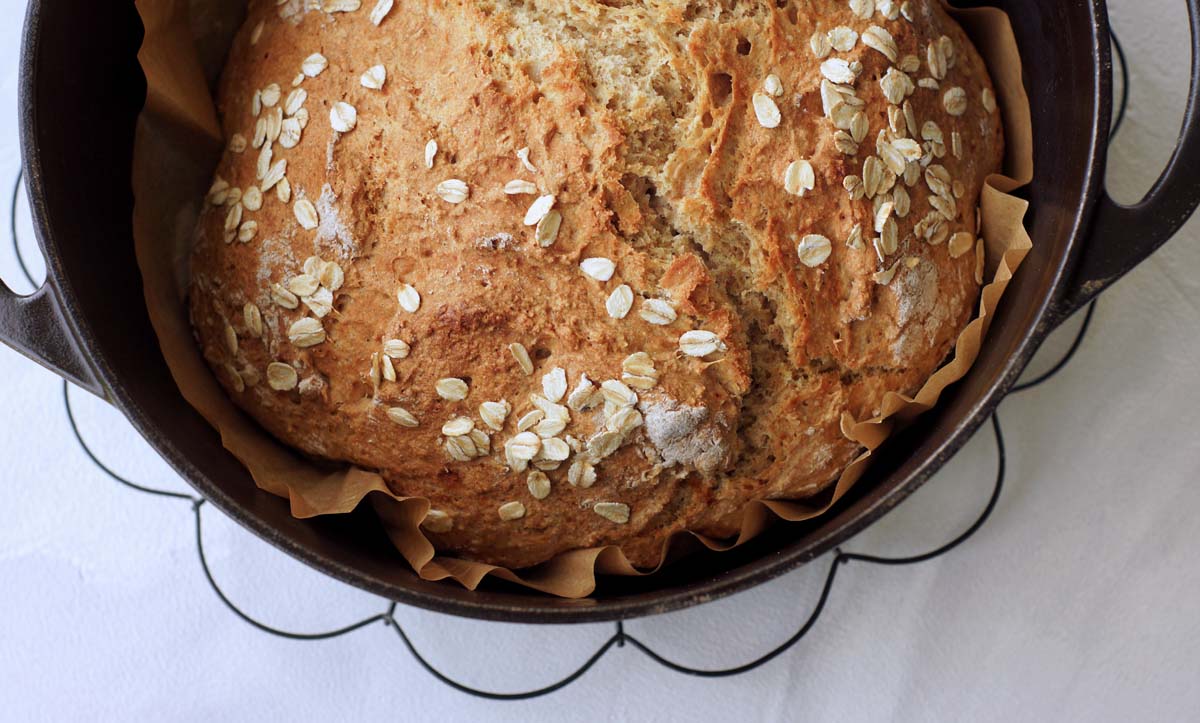 Rezept für Irisches Soda Bread, im Topf gebacken