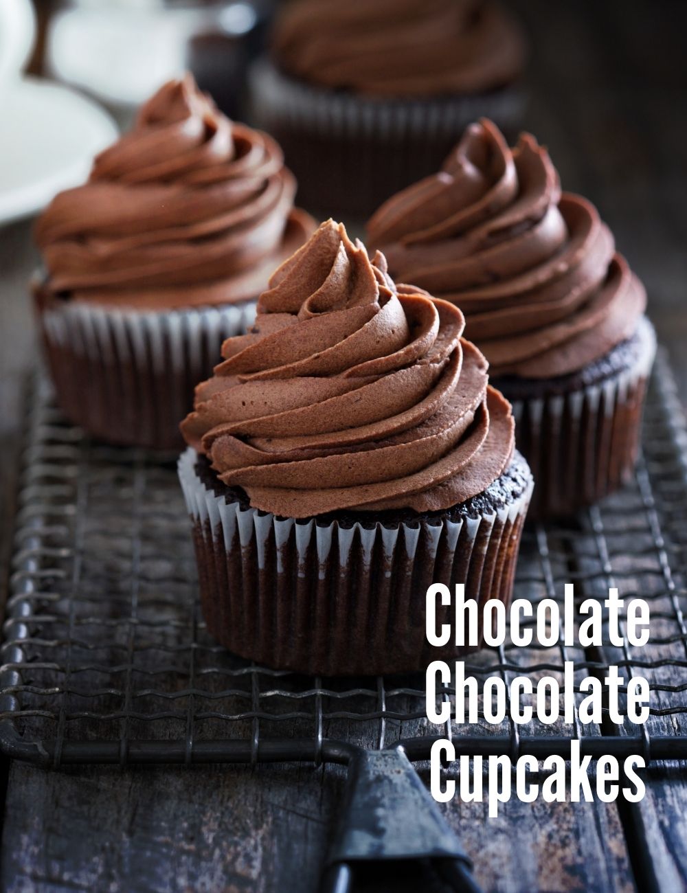 Amerikanisches Rezept für Chocolate Chocolate Cupcakes