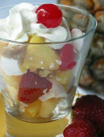 Rezept für Ambrosia Fruchtcocktail aus den USA