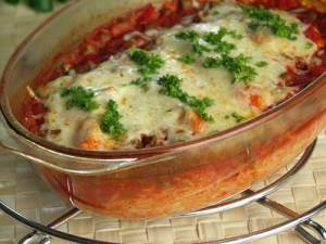 Mexican Chicken Bake (Huhn-Reis-Auflauf)