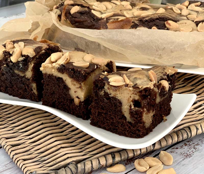 Peanut Butter Chocolate Brownies (Erdnuss-Schoko-Schnitten) | USA ...