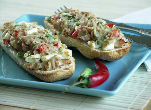 Texas Tuna Melts (überbackene Thunfischbrötchen) - USA kulinarisch