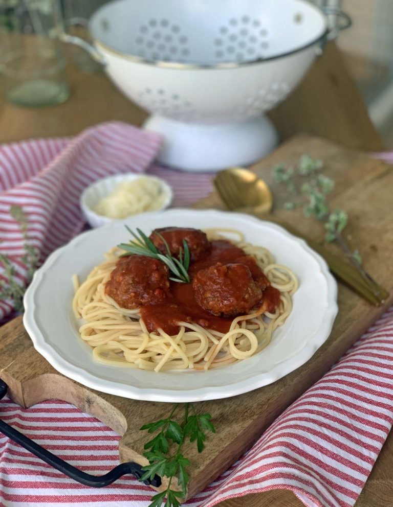 USA-Rezept für Spaghetti with meatballs