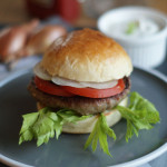Griechischer Burger mit Lamm