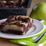 Rezept für Brownies mit Birnen
