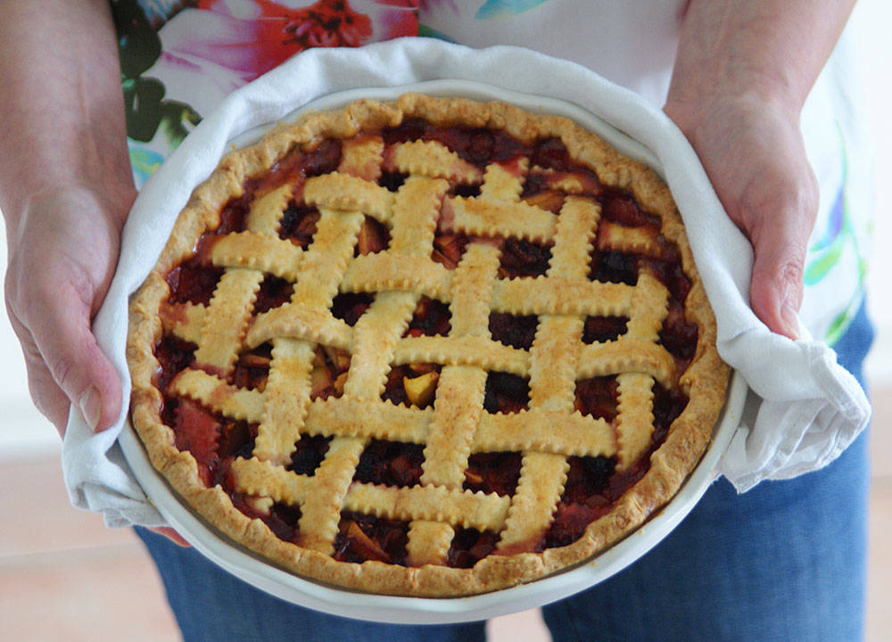 Peach Pie / Pfirsichkuchen mit Giter