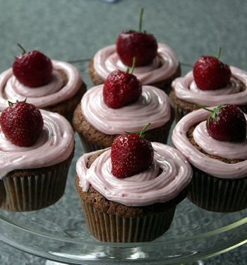 Rezept für Strawberry Cupcakes