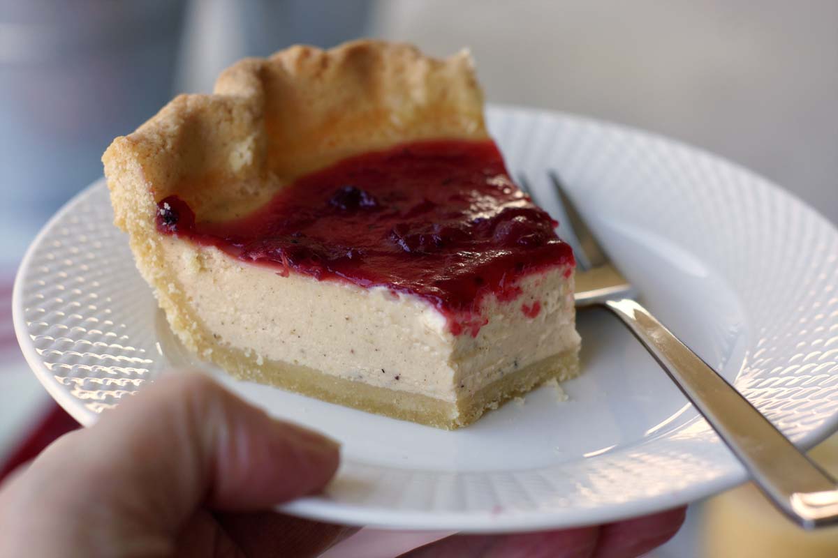 Amerikanisches Rezept für Cranberry Eggnog Tarte