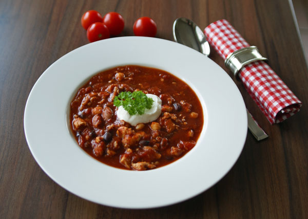 Three-Bean-Turkey Chili (Truthahn-Chili mit dreierlei Bohnen)