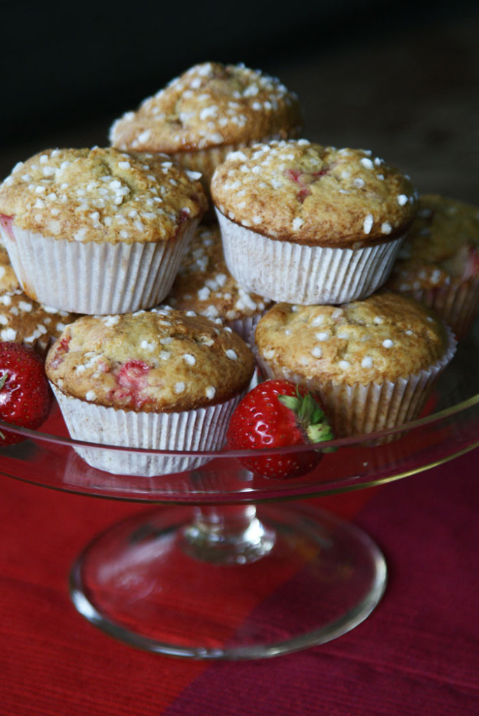 Strawberry-Joghurt-Muffins (Erdbeer-Joghurt-Muffins) | USA kulinarisch