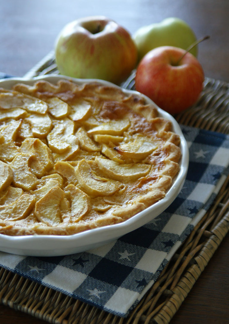 Apple Chess Pie - Apfelkuchen mit Cremeguss