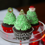 Weihnachtsbaum-Cupcakes