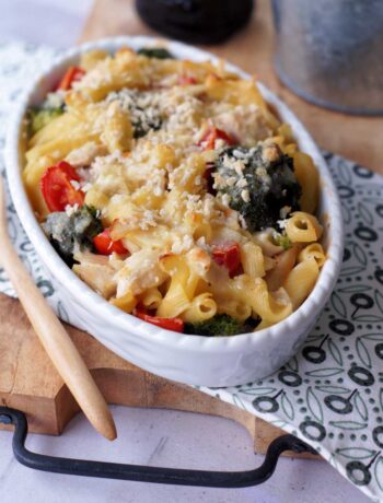 Amerikanisches Rezept für Turkey Casserole, Nudelauflauf mit Truthahn