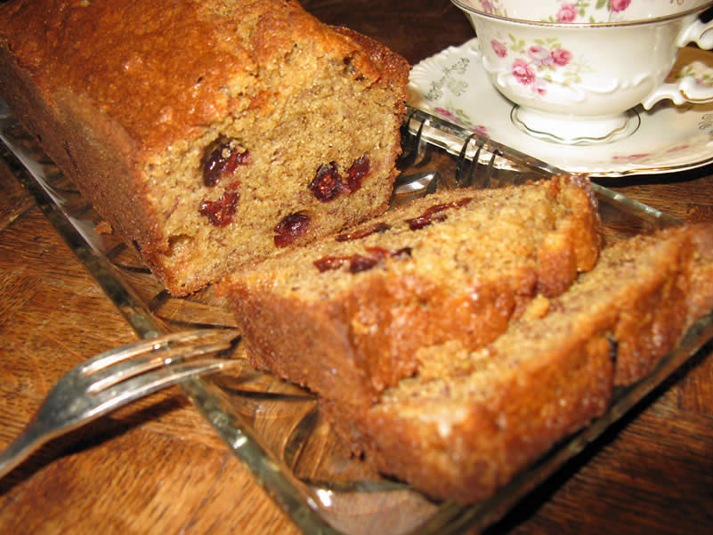 Banana Bread with Cranberries