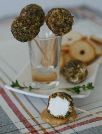 Bacon Goat Cheese Pops