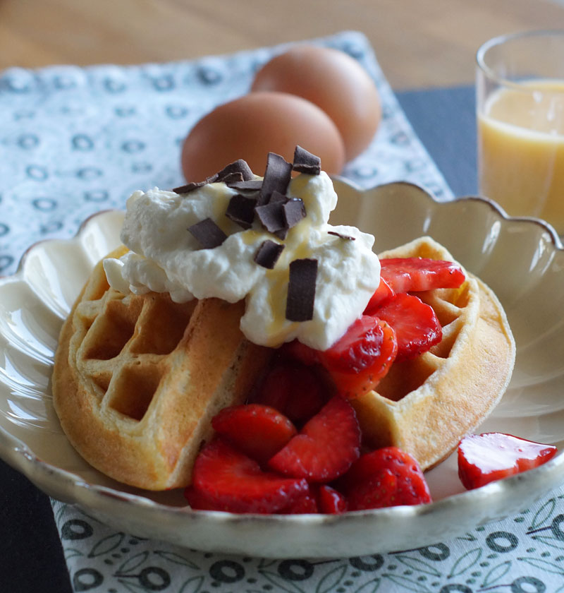 Buttermilk Waffles / Buttermilchwaffeln aus den USA