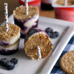 Blueberry Cheesecake Ice Cream Pops