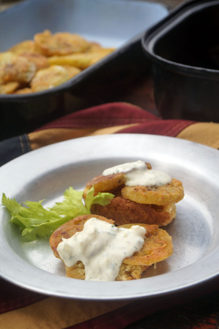 Fried Green Tomatoes (gebratene grüne Tomaten)