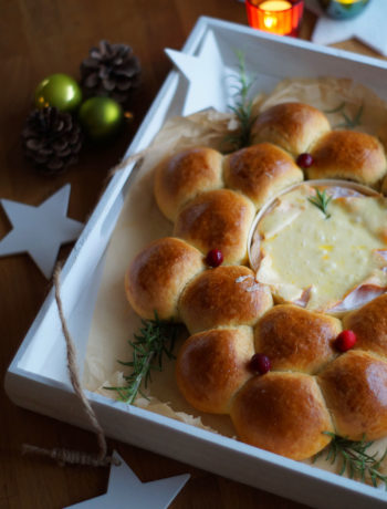 Briochekranz mit Käse - nach dem Backen