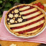 Workshop USA Flaggen Pie: Der fertige Erdbeerkuchen