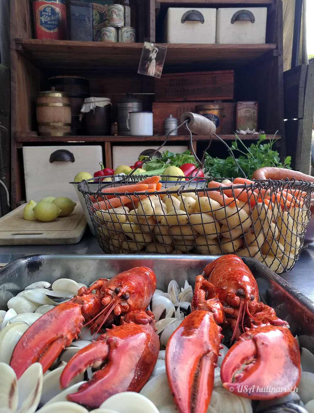 Low Country Boil: “Shrimps für alle!”