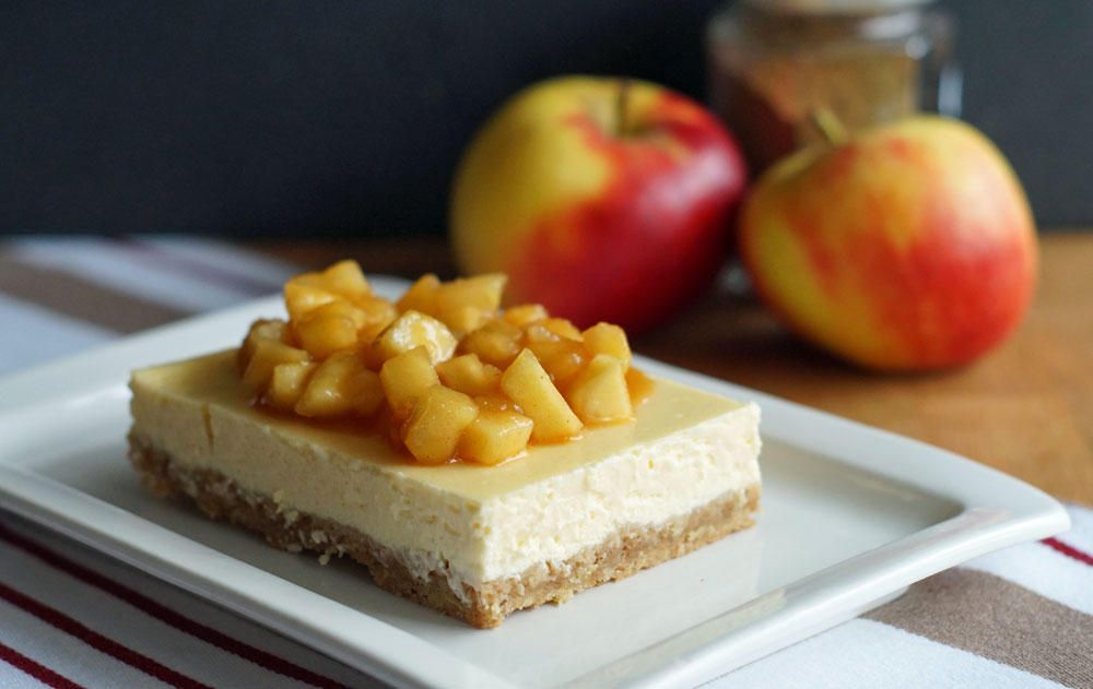 Apple Pie Cheesecake - Käsekuchen mit Apfel