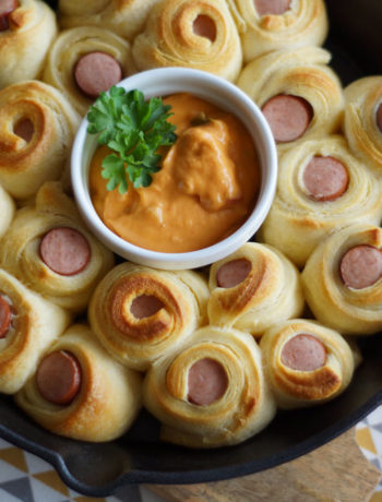 Hot Dog Cheesy Rolls - USA-Rezept zum Snacken