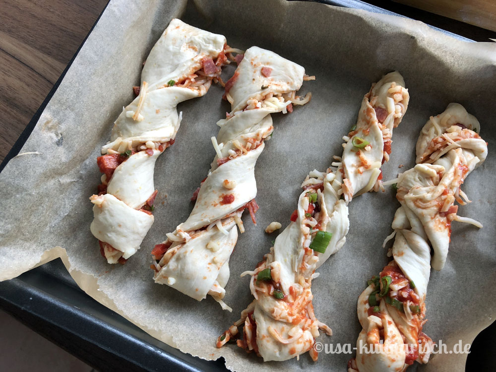 Pizza Twists - ein leckerer Snack