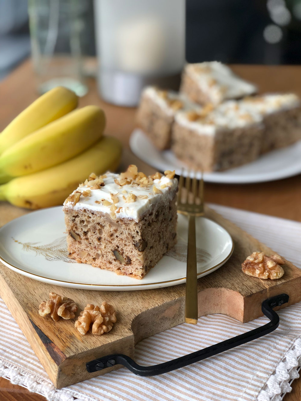 Banana Bread with Cream Cheese Icing