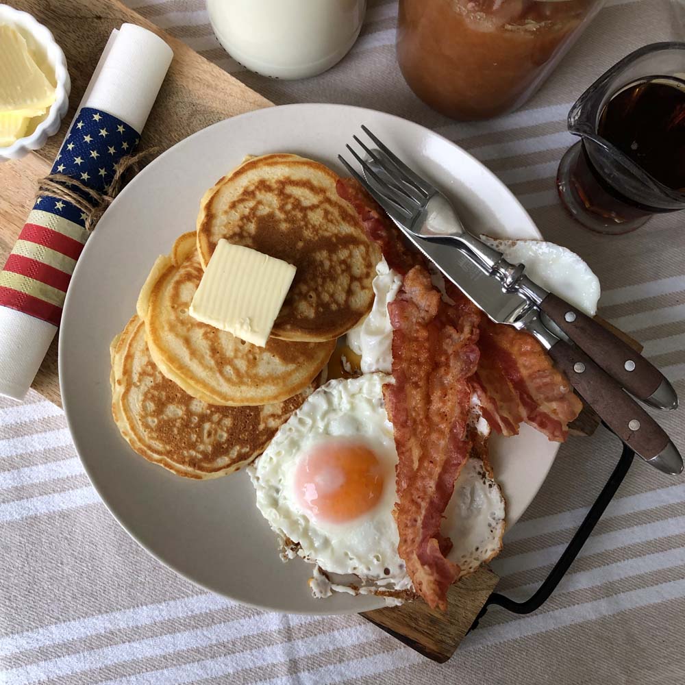 So macht man original amerikanische Pancakes