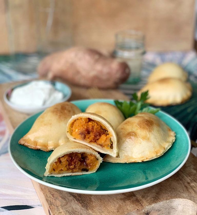 Empanadas mit Süßkartoffelfüllung