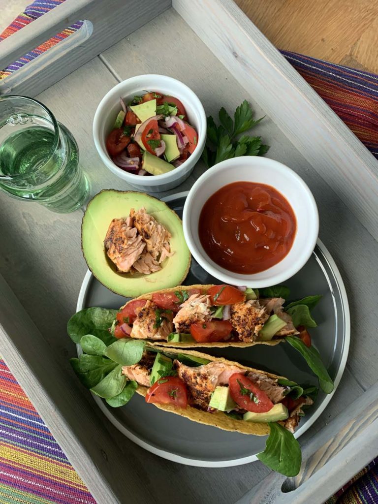 Blackened Salmon Tacos (Tacos mit Lachs)