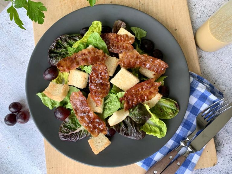 Candied Bacon Green Salad (Wintersalat nach Jamie Oliver)