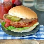 Sandwich mit Meatloaf - Hamburger mit Hackbraten