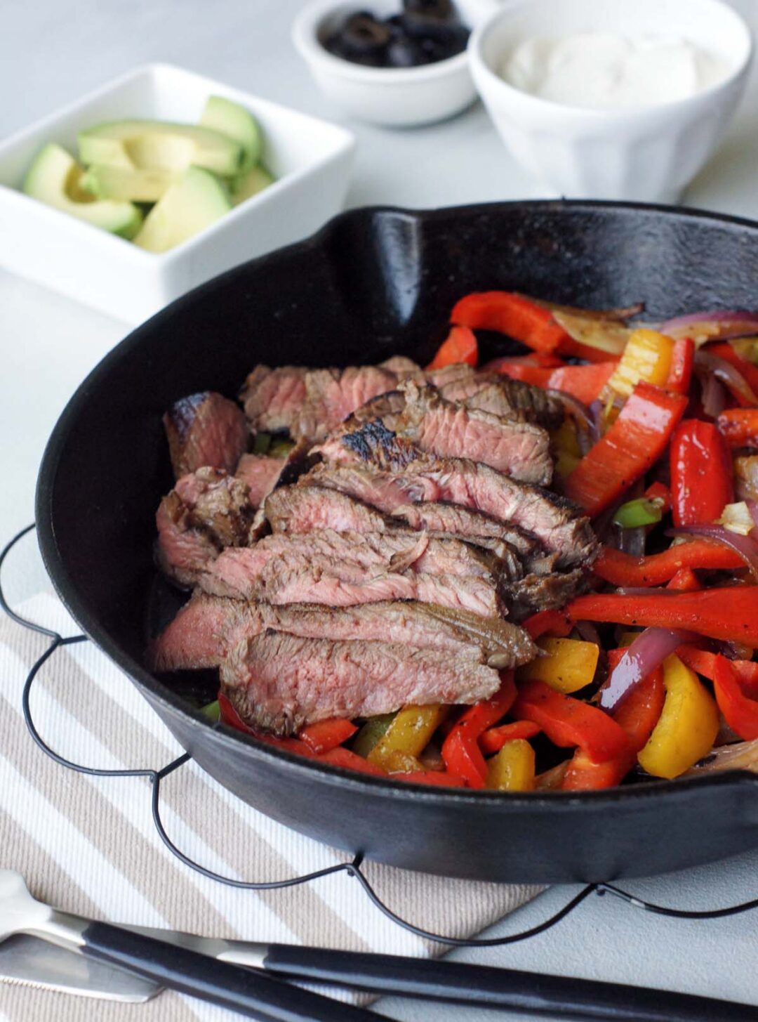 USA Rezept für Steak Fajitas mit Gemüse