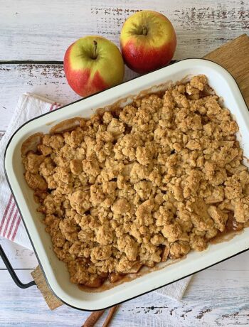 USA-Rezept für Apple Crumble, Apfelstreusel