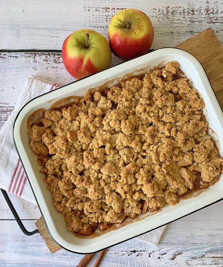 USA-Rezept für Apple Crumble, Apfelstreusel