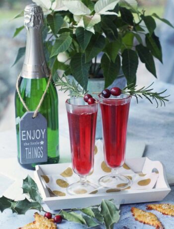 USA-Rezept für Cranberry Mimosas