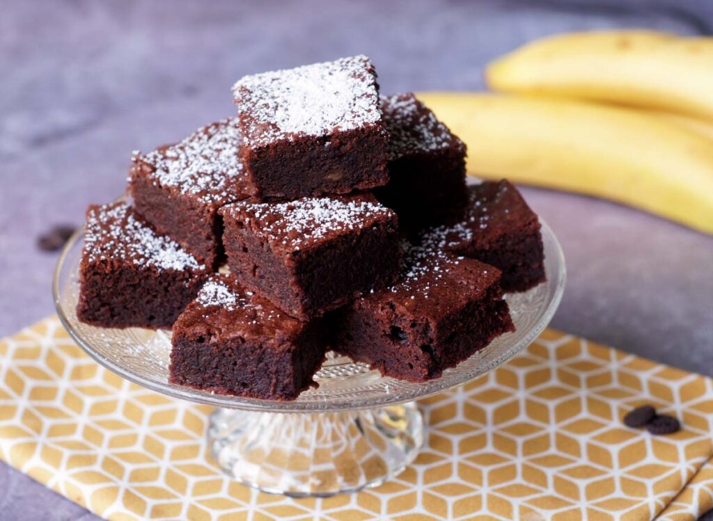 Fudgy Banana Brownies (BananenBrownies) USA kulinarisch
