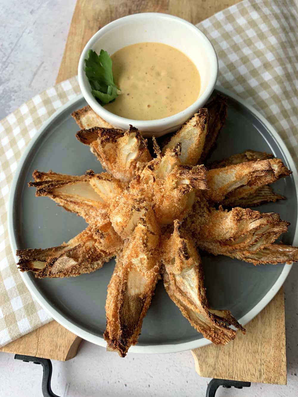 USa-Rezept für Blooming Onion aus dem Airfryer